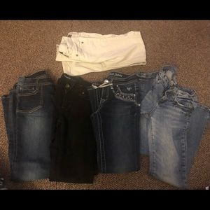 5 pairs of kids jeans